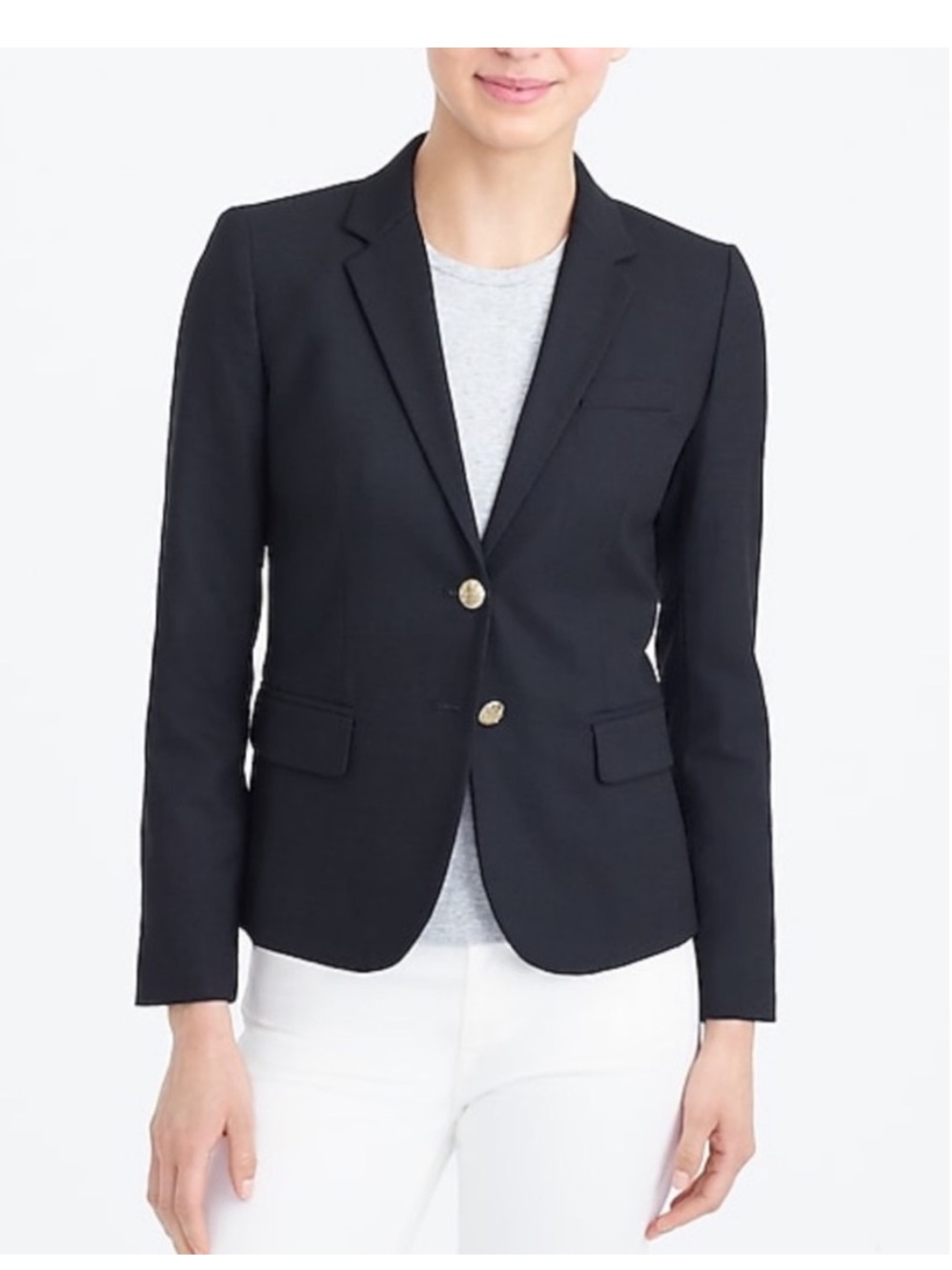 J. Crew Schoolboy Blazer Tailored in Black Size 2